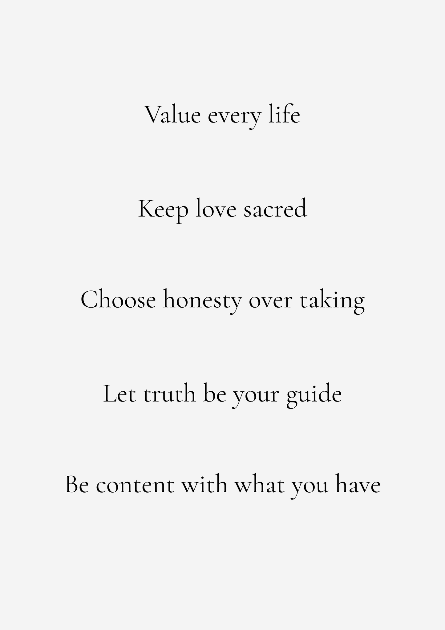 Second Five Commandments Printable – Christian Wall Art for Kids, Minimalist Bible Digital Download