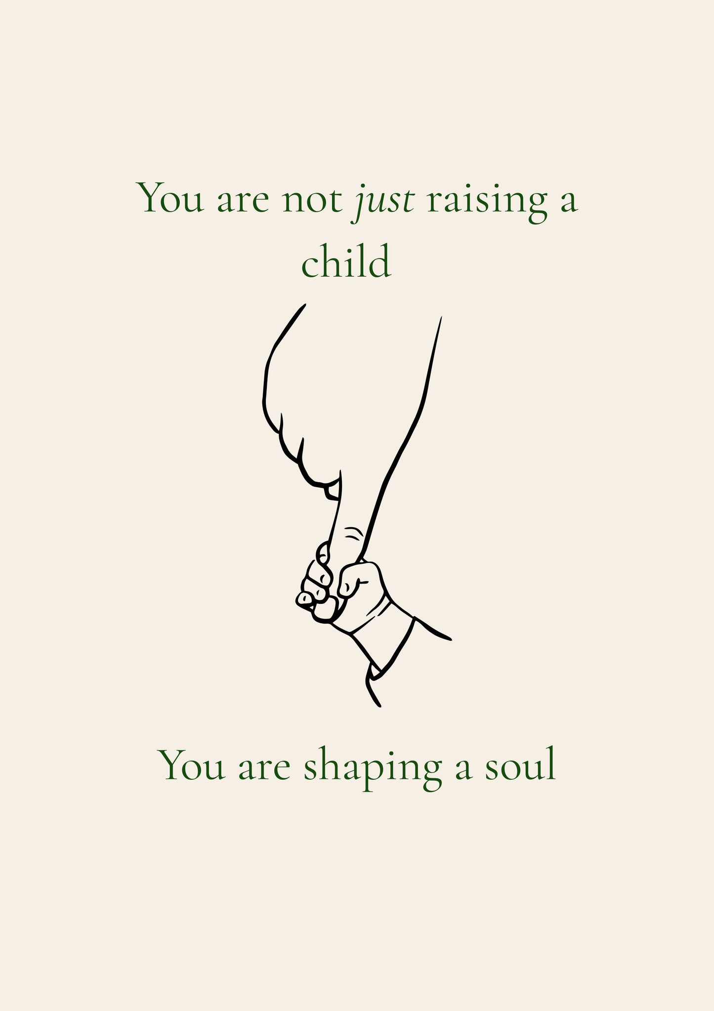 You Are Shaping a Soul – Christian Parenting Printable Wall Art, Faith-Based Digital Download